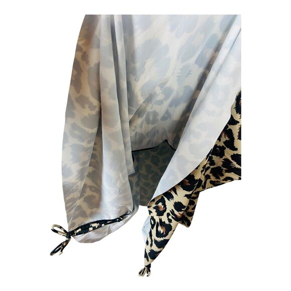 NWT Aqua Eve Womens Leopard Swim Tankini Adjustable Straps Padded Brown 26W - Picture 6 of 7